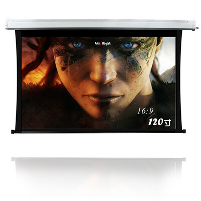 

Nantong Elite MRRIGHT 120 inch 16 9 metal 3D electric curtain projector projector projection screen projector curtain screen for projector -1080P resolution 1920 1080 screen ratio 16 9