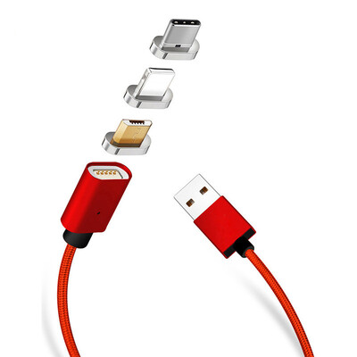 

Горячее сбывание 3 в 1 магнитном заряжателе USB кабель данных 3 разъема для iPhone Тип C Эндрюс Мобильный телефон Быстрый заряд Ма