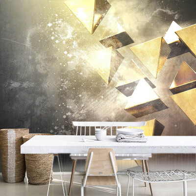 

Custom Wall Mural Modern 3D Stereoscopic Abstract Geometric Large Murals Wall Painting Wallpaper For Living Room Bedroom Decor