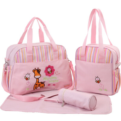 

aardman Oxford cloth multi-functional fashion mummy bag HY1305T pink bag