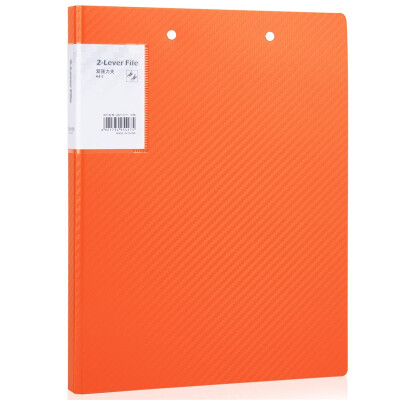 

Deli) 5427 Lingya series of fashion thick PP material folder A4 double strong folder only loaded blue