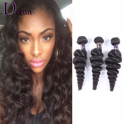 

8A Loose Wave Human Hair Extensions Peruvian Virgin Hair Loose Unprocessed Human Hair Weave Bundles 3pcs Peruvian Hair