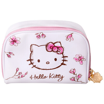 

Hello Kitty cosmetic bag travel wash bag storage bag portable waterproof carry bag romantic cherry blossom series KT1310