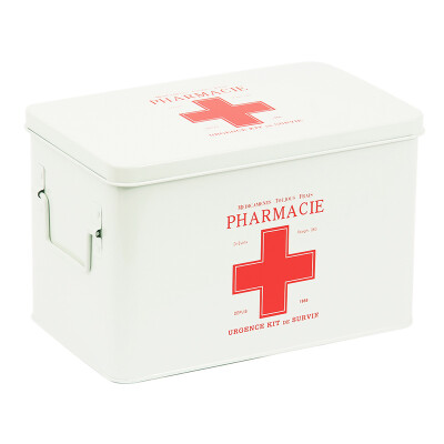 

ORZ Multi-layered Family Medicine Metal Medical Box Medical First Aid Storage Box Storage Medical Gathering