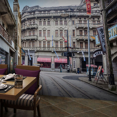 

Пользовательские обои для фото Европа старая улица ретро обои тема Cafe tea shop big mural art обои