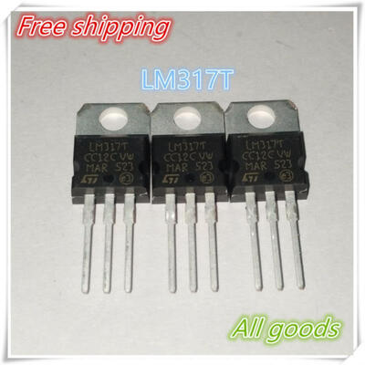 

Free shipping 10PCS LM317 LM317T Voltage Regulator 12V to 37V 15A new&original