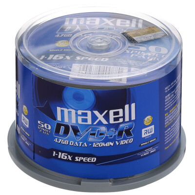 

Maxell DVD-R disc burn disc blank disc 16-speed 47G Taiwan business gold storage device barrel 50 pieces