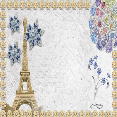 

Custom 3d mural wallpaper living room lobby bedroom bathroom Retro diamond-studded jewelry crystal TV backdrop mural wallpaper