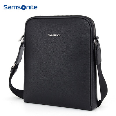 

Samsonite COINAGE Mens Vertical Shoulder Bag Simple Fashion Diagonal Briefcase TK309003 Black