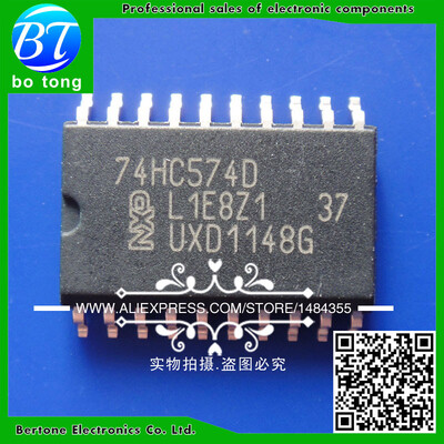 

Free shipping 100pcs SMD logic ics 74HC574D 74HC574 SN74HC574D SOP20 new original