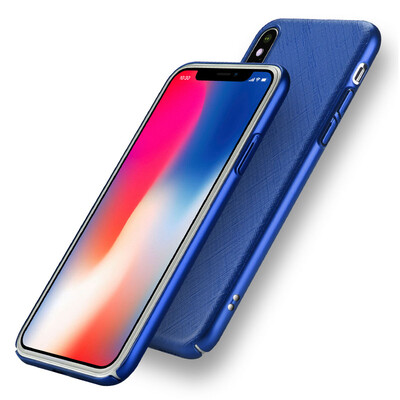 

Fly создайте iphone X Mobile Shell Apple X / 10 Случаи для мобильных телефонов Cross Pattern Anti-Drop Full Hard Blue
