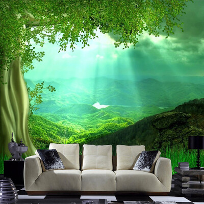 

Пользовательские обои 3D Mural Non-woven Nature Scenery Наклейка на стену для гостиной Художественная роспись Настенные обои Домашний декор Обои Спальня