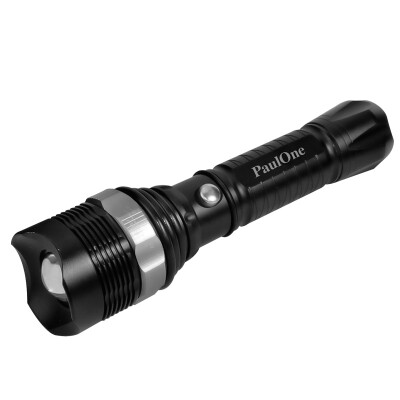 

Paulone light focus rechargeable flashlight Q5 high power long shot 1 flashlight 1 charger 1 battery 1 bike clip ZY009-Q5 green