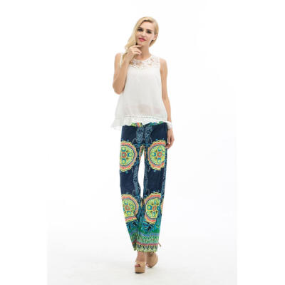 

CANIS@Fashion Women Harem Aladdin Wide Leg Gypsy Yoga Long Pant Palazzo Trousers Baggy