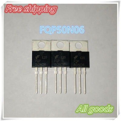 

20pcs free shipping FQP50N06 50N06 MOSFET TO-220 N-CH 60V 50A new original