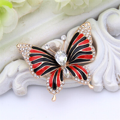 

Cute Jewelry Large Enamel Esmaltes Butterfly Brooches Corsage Brooch Lot Wedding Broach Violetta Insect Hijab Pin Up Broches Pin