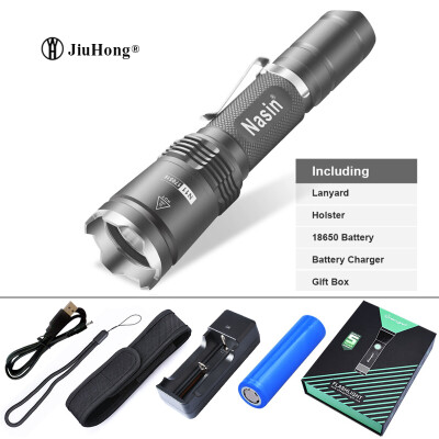 

Тактический фонарик XM-L2U3 LED 930 Lumen Ultra Тактический светодиодный фонарик 6 режимов Водонепроницаемый факел платный