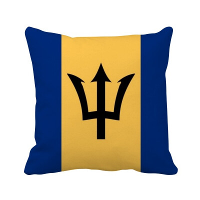 

Barbados National Flag North America Country Square Throw Pillow Insert Cushion Cover Home Sofa Decor Gift