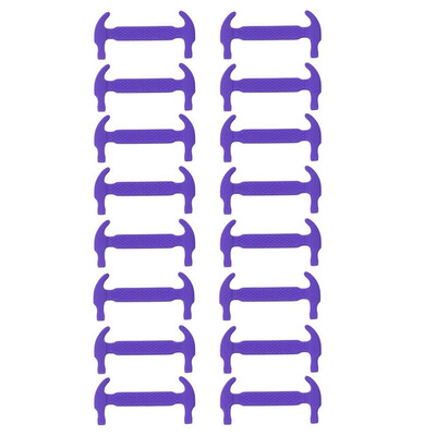 

JUP 1 set 16 Roots Lazy Shoelaces Laces Shoelace Buckle Flat Square Head Bracelet Canvas Leisure Sports Shoes Silicone Elastic