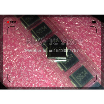 

Free shipping 1000pcs/Lot SS34 DO-214AB SMC 1N5822 IN5822 100% NEW