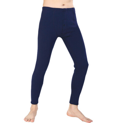 

GANGSHA Mens Cotton Solid Color Leggings Underwear Warm Pants