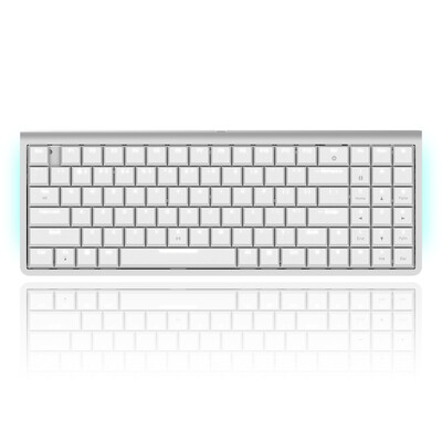 

RK ROYAL KLUDGE Sketch Bluetooth Wired Dual Mode 96-key mechanical keyboard Short axis Mechanical shaft Slim High-end Office keyboard White Red shaft