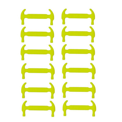 

JUP 1 set 12 Roots Lazy Shoelaces Laces Shoelace Buckle Flat Square Head Bracelet Canvas Leisure Sports Shoes Silicone Elastic