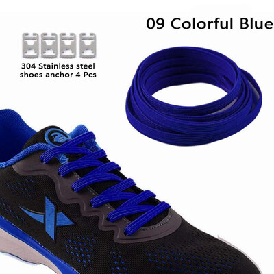 

JUP 3 пары Lazy Not Tie Shoelaces Металлическая мода Простая и удобная пряжка Эластичный полиэфирный резиновый шнурок Спортивная о