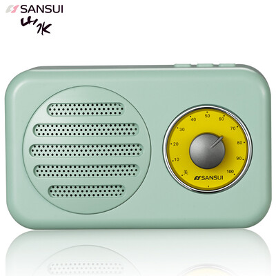 

Пейзаж (SANSUI) T1 Bluetooth-динамик Компьютер Беспроводные портативные динамики Мини-звуковая карта Cannon Мобильный телефон Сабвуфер Зеленый