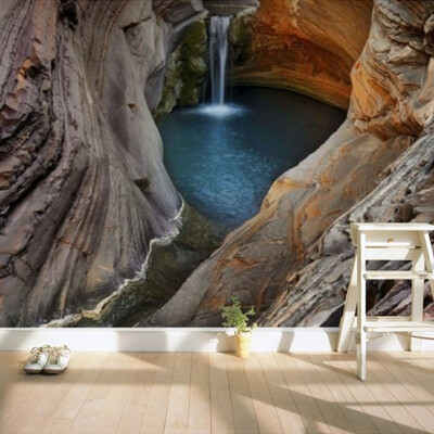 

Пользовательский Европейский Стиль Пейзаж Пещера Водопад Фото Mural Обои 3D Living R Study Room Диван Телевизор Стены Фон Стены Бумага