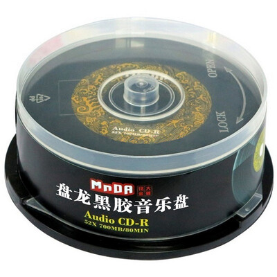 

Ming Daijin dish MNDA CD-R 52 speed 700MB CD car vinyl music disc gold surface 25 drums blank burn disc
