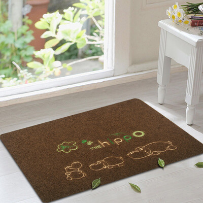

Green reed European anti-skid foot pad home mat mats hippo brown 50 80cm