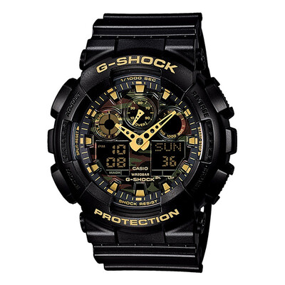 

Casio (CASIO) Часы G-SHOCK МОЛОДЕЖНЫЙ серии джунглей камуфляж мужчин ударопрочный анти-магнитные водонепроницаемые спортивные часы кварцевые часы GA-100CF-1A9