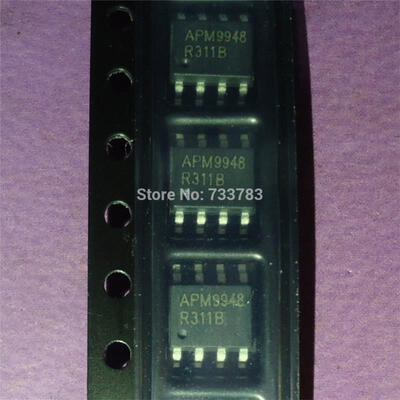

10pcslot APM9948 4 A 60 V 0085 ohm 2 CHANNEL N-CHANNEL Si POWER MOSFET