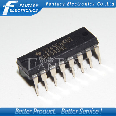 

10PCS CD4543BE DIP16 CD4543 DIP new and original IC free shipping