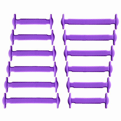 

JUP 1 Set 12 Pcs New Kids Child No Tie Shoelaces All Sneakers Applicable Shoelaces Elastic Silicone Shoelaces Sneakers Fit Belt