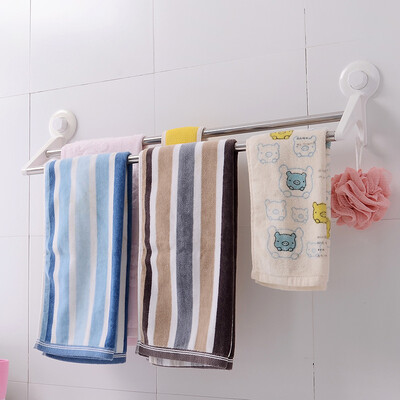 

Youjia suction film towel rack free punching towel rack bathroom towel rack double pole hanging towel rack towel rack 48cm U-6180