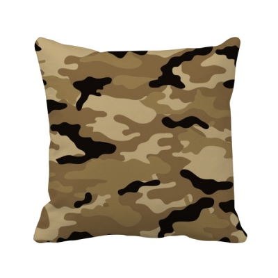 

Camouflage Line Art Grain Illustration Pattern Square Throw Pillow Insert Cushion Cover Home Sofa Decor Gift