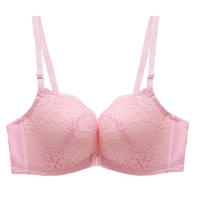 

Sexy Lace Front Buckle US Back No Steel Ring Gather Adjustment Bra Suit