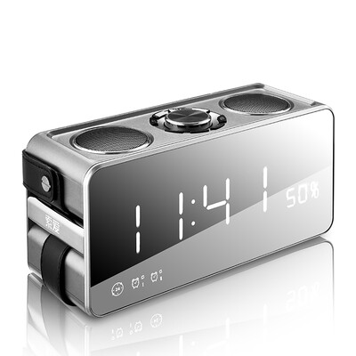 

Sony Ericsson (Soaiy) S18 Беспроводной Bluetooth-динамик Зеркало Будильник Телефонная карточка Мини-портативный стерео сабвуфер Креативные часы Coral Gray