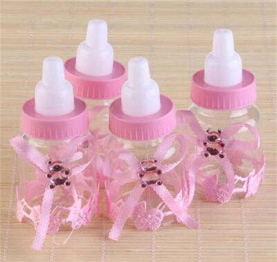 

12Pcs Fillable Bears Bear для Baby Shower Favors Pink Girl Party Decoration