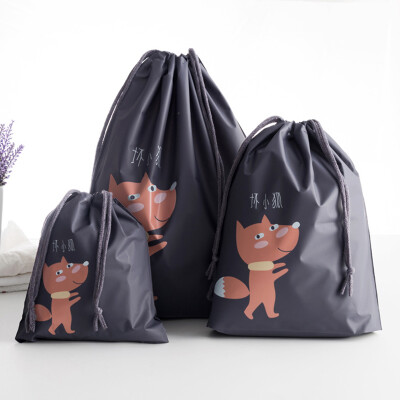 

Shouyou beam shoes bag clothing storage beam pocket underwear finishing bag travel clothing storage bag 3 Pack large medium&small JD-SN-30 bad little fox