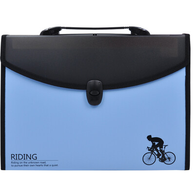 

SUNWOOD A4 12 Business Portable Organ Bag Kit Document Pack EX4340 Blue Office Stationery