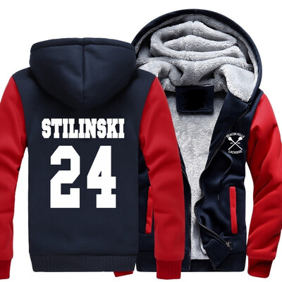 

2018 New STILINSKI 24 Print Fashion Hip Hop Winter Thick Hoody Men Teen Wolf Mens Sportswear Harajuku Plus Size 5XL Hoodies Jacke