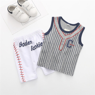 

Childrens suit of pure cotton childrens clothing football pattern sport boys&girls suit letter