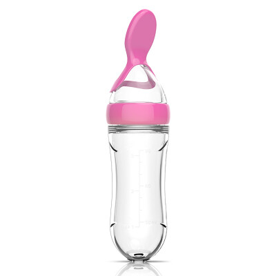 

MillyMally Liquid Silicone Multi-Function Feed Spoon 90Ml Pink