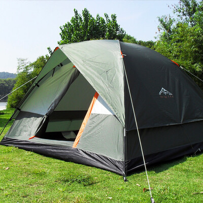 

Ship RU Three Person 200*200*130cm Double Layer Weather Resistant Outdoor Camping Tent for Fishing, Hunting Adventure and Family P