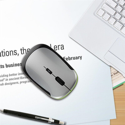 

CX602 2.4GHz Ultra-Slim Mini USB Беспроводная оптическая мышь Silver для ПК-ноутбука
