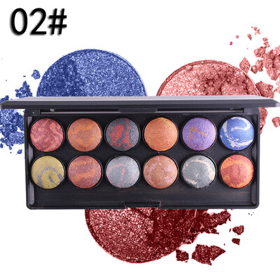 

12 color baking powder eye shadow 3D eye shadow plate makeup cosmetics
