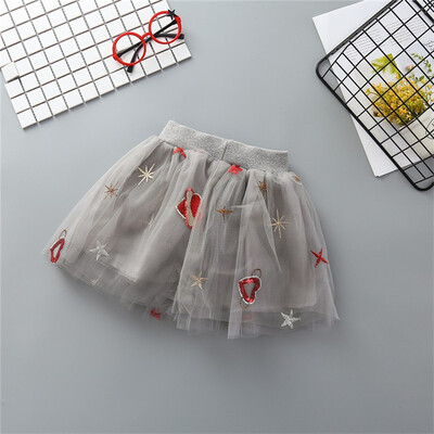 

4 Colors Lovely Baby Girls Lace Skirt Rose Tulle Skirt Birthday Party Princess Tutu Skirts